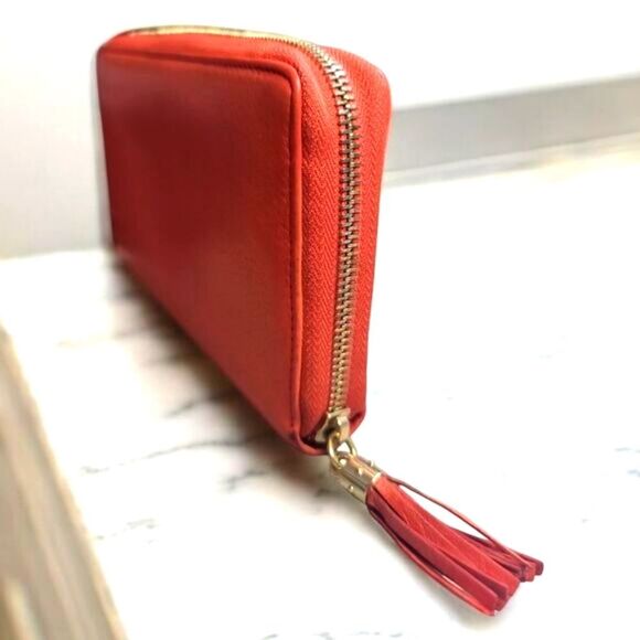Gucci Soho Zip Around Leather Wallet In Great CONDITION Dark Orange - Picture 4 of 13